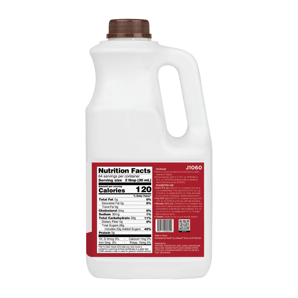 Tea Zone - Passion Fruit Syrup (J1060)
