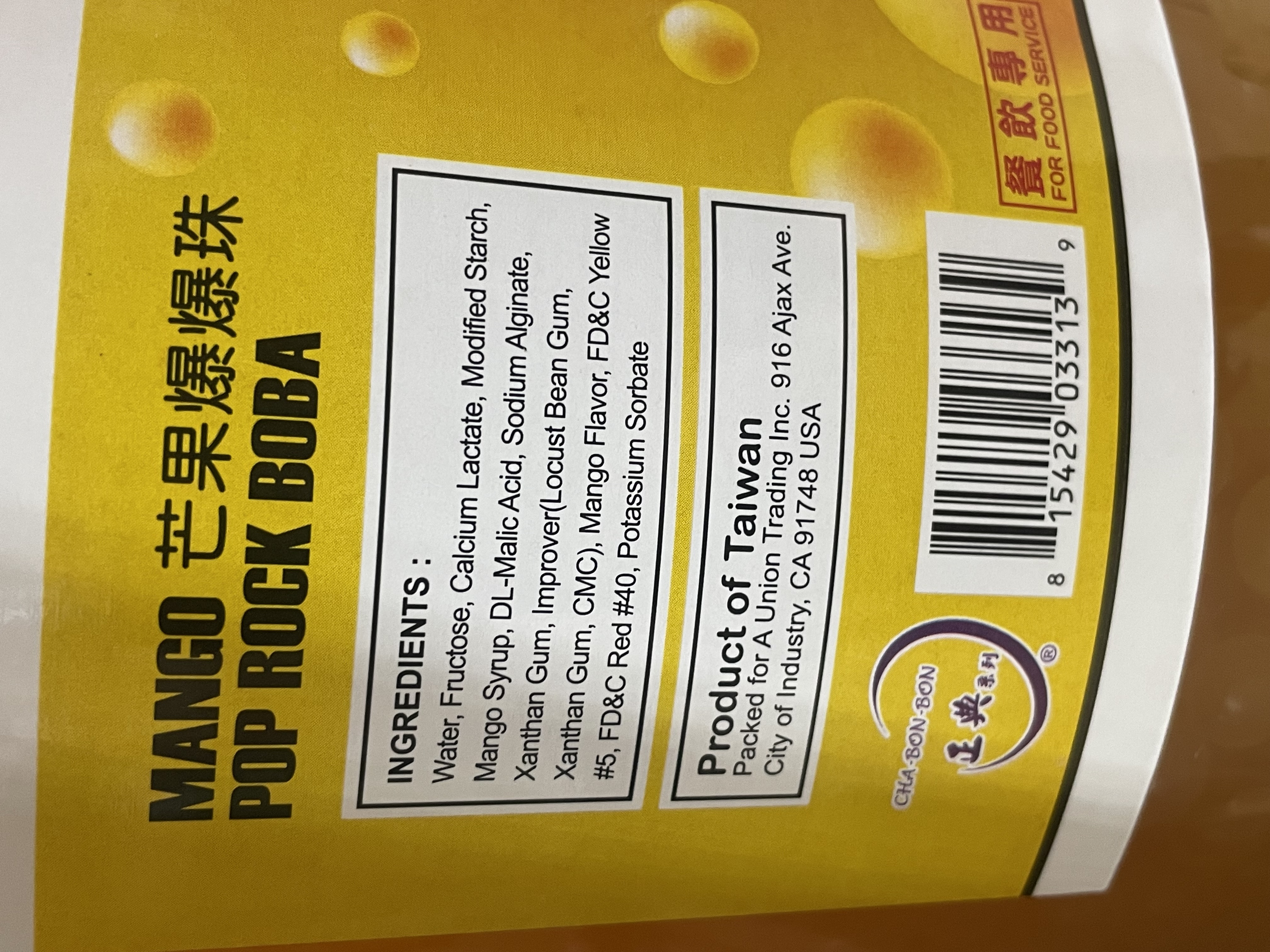 Pop Boba Mango Flavor